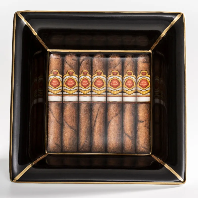 Cigars Square Trinket Tray