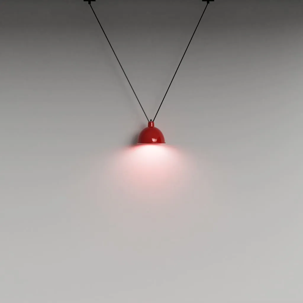 Clr104 V-Cluster Lampshade Pendant Light In Red