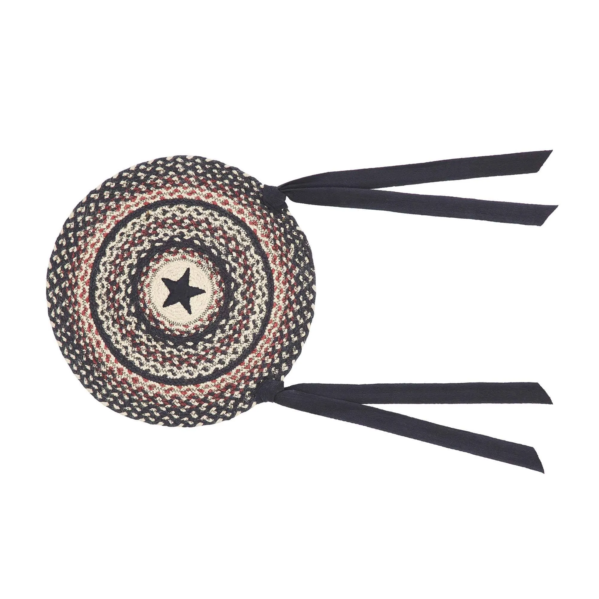 Colonial Star Braided Chair Pad 15"