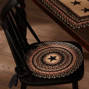 Colonial Star Braided Chair Pad 15"