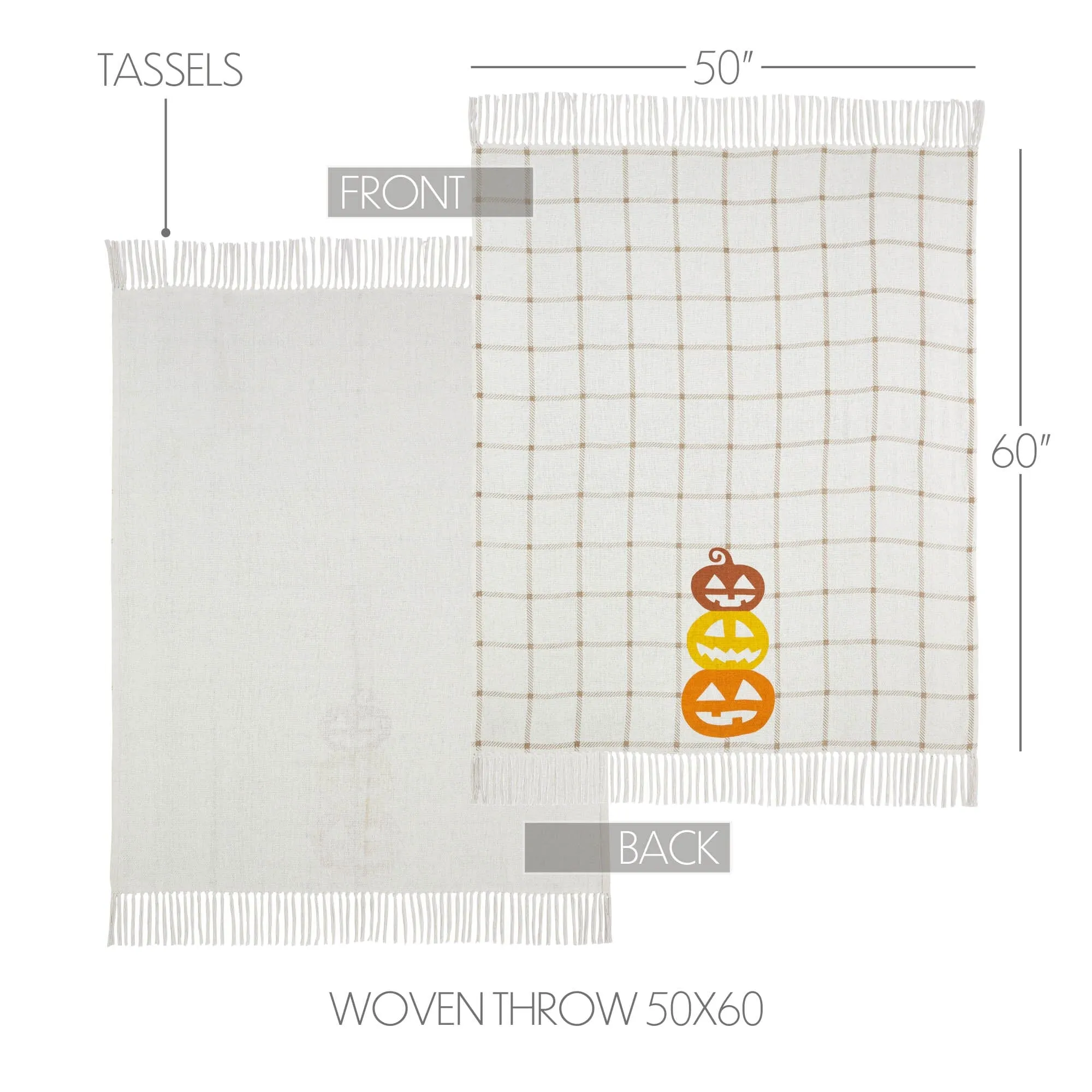 Country Halloween Woven Throw