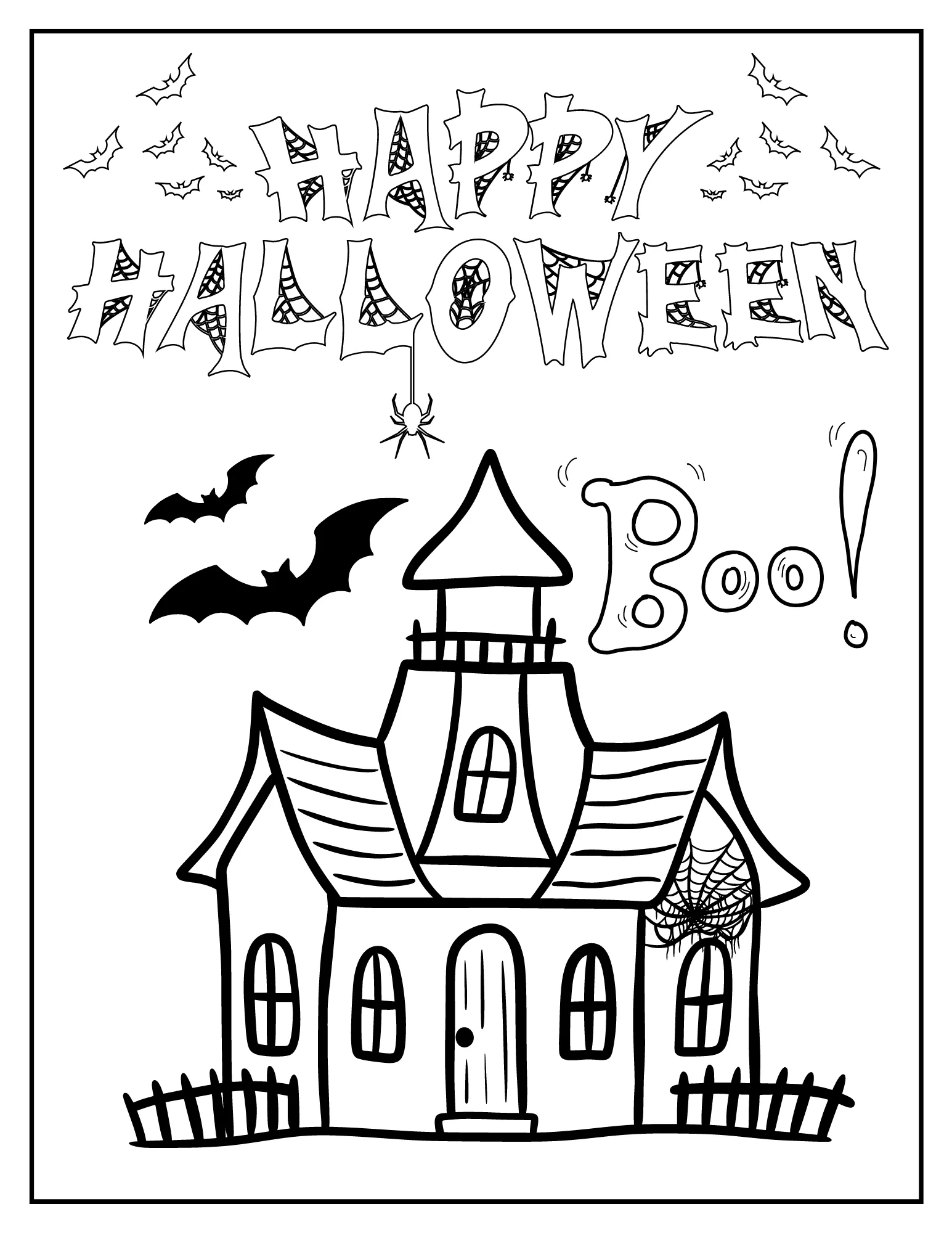 Creepy Colors: Celebrate Halloween Printable Coloring Book PDF