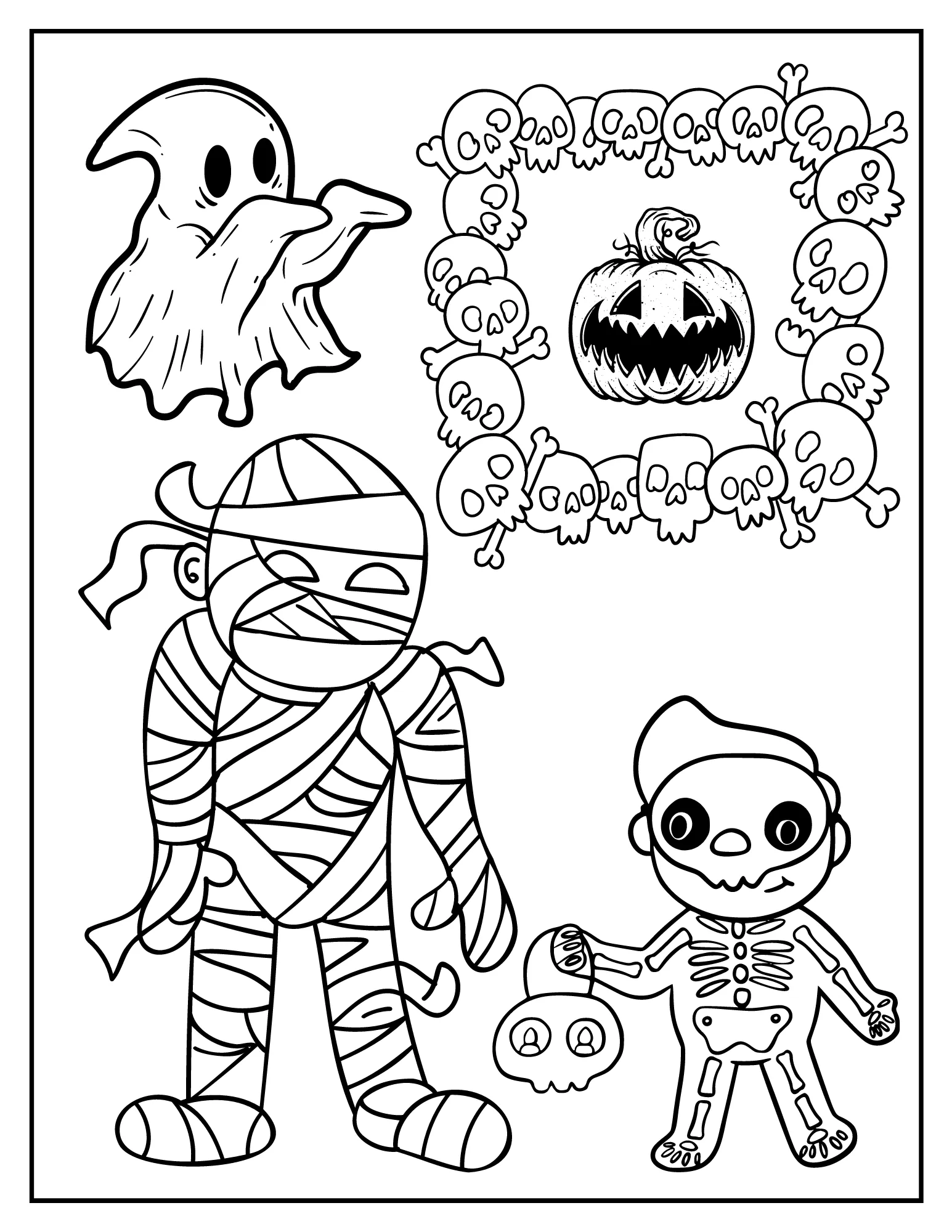 Creepy Colors: Celebrate Halloween Printable Coloring Book PDF