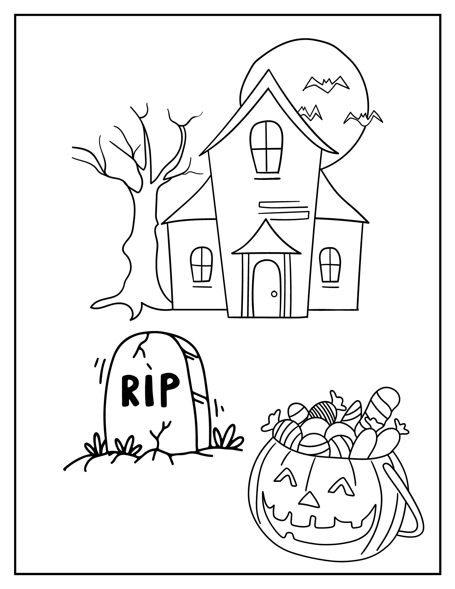 Creepy Colors: Celebrate Halloween Printable Coloring Book PDF