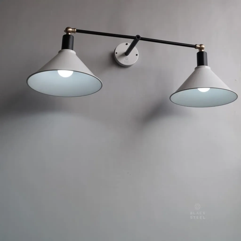 Cws113 Art Studio Double-Shade Lamp Wall Sconce