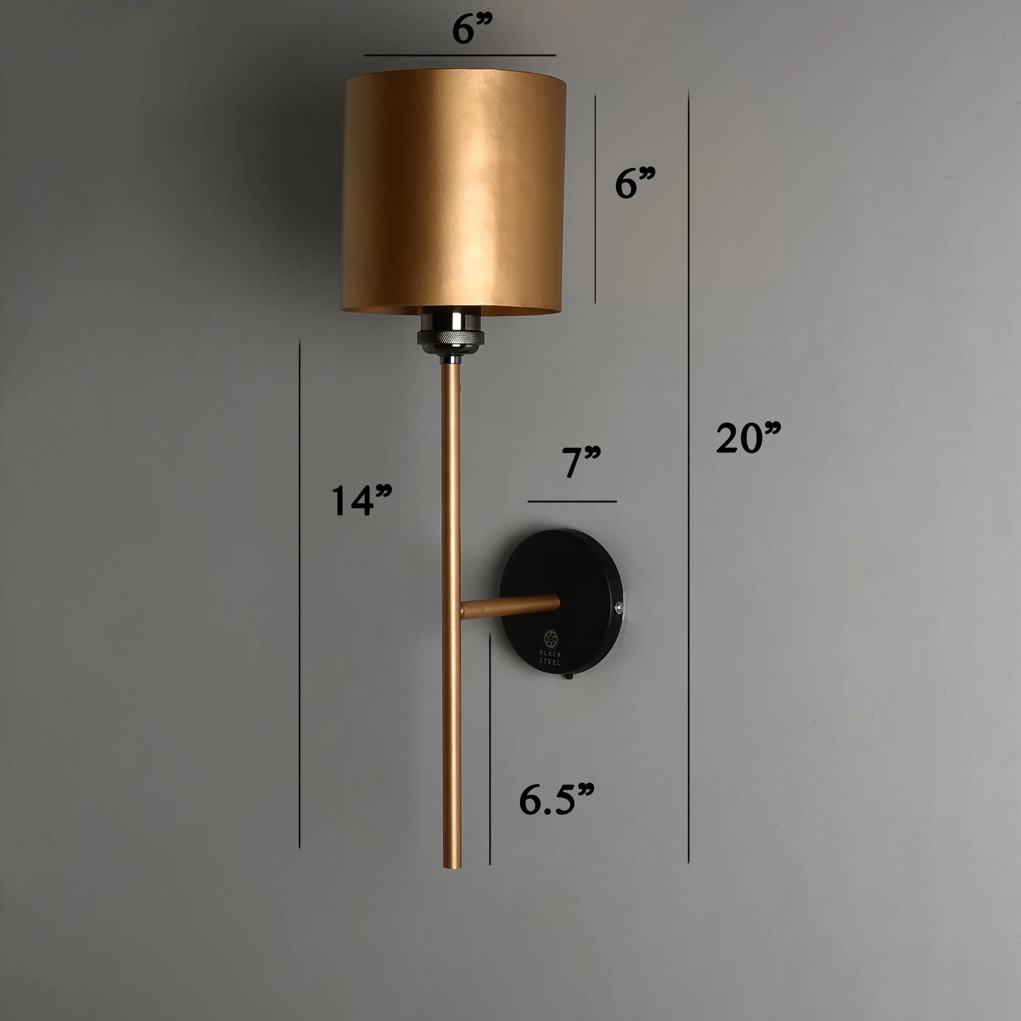 Cws148 Hand Carved Metal Wall Lamp