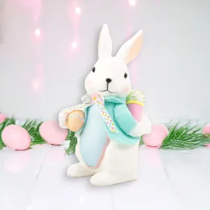 December Diamonds Eggstra Sweet Boy Bunny With Egg Cupcake Figurine, Multicolor