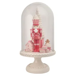 December Diamonds Nutcracker Sweet Shoppe Pink Nutcracker In Cloche