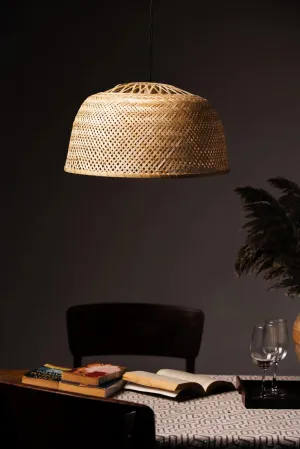 Dome Shape Pendant Bamboo Lampshade