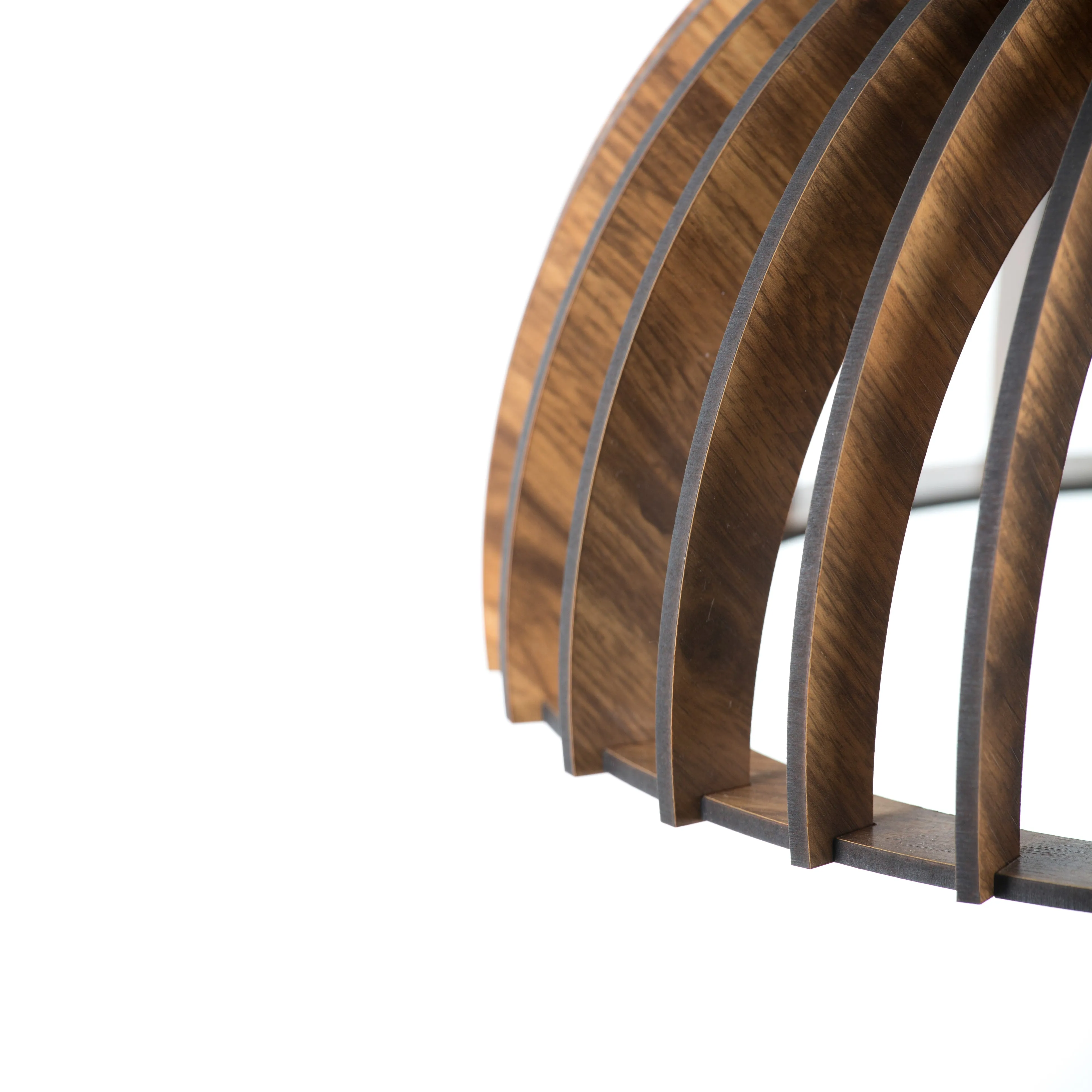 Dome Style Wooden Ceiling Lamp