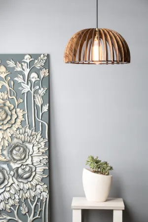 Dome Style Wooden Ceiling Lamp