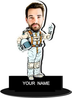 DON'T JUDGE ME Gifts Personalized Caricature Astronaut- (Men)