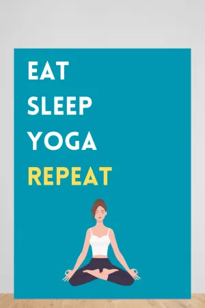 eat sleep yoga repeat | poster