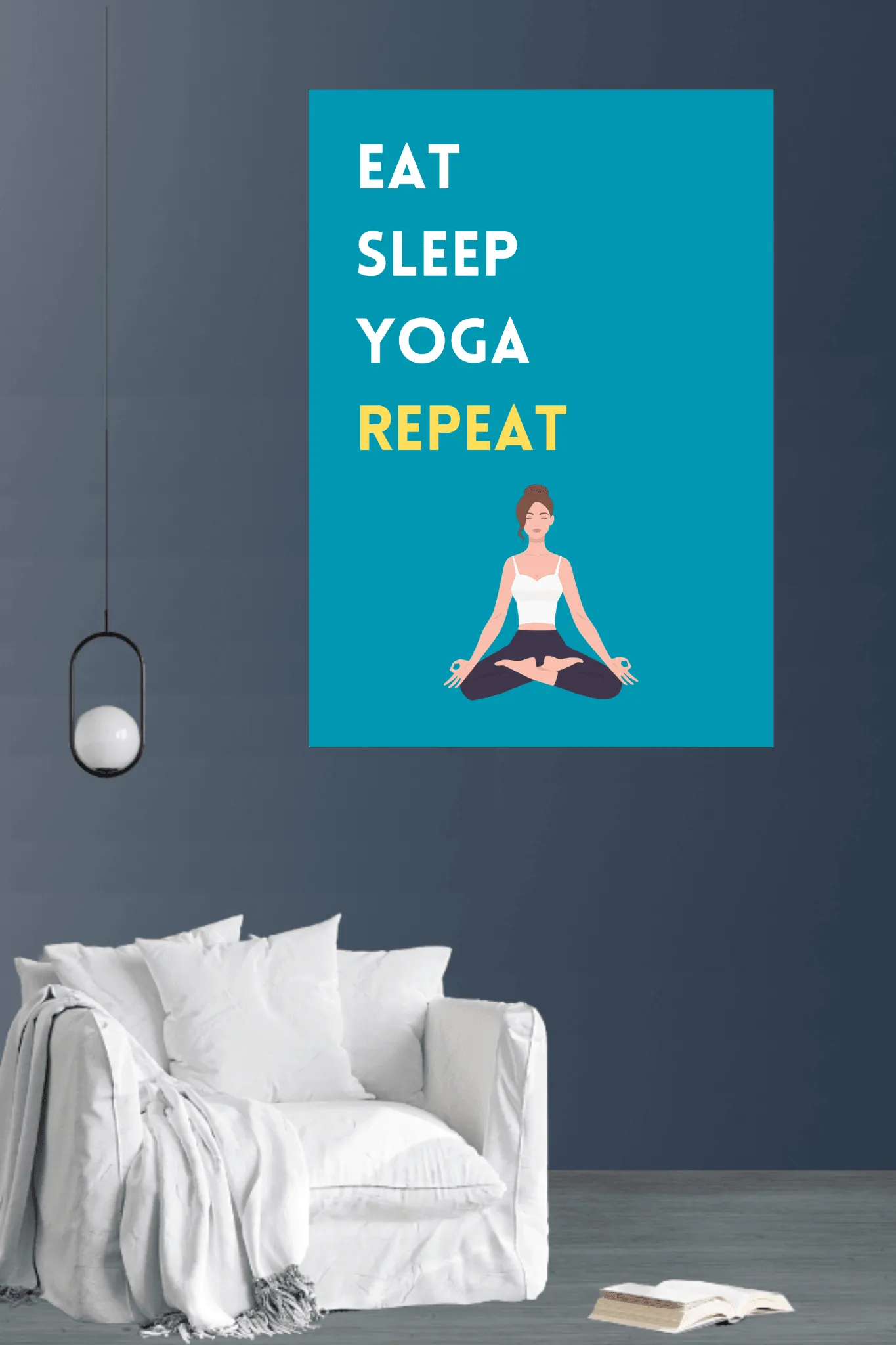 eat sleep yoga repeat | poster