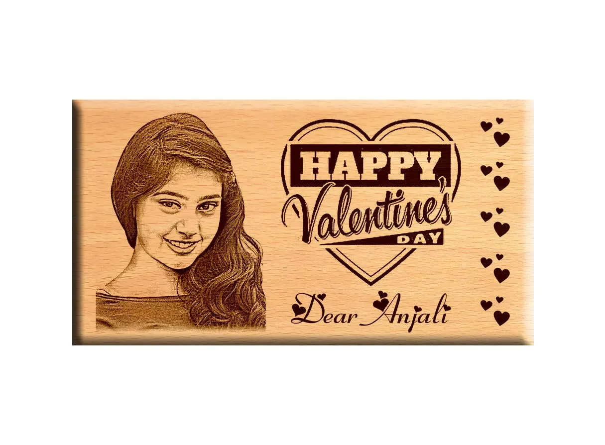 Engraved Photo Frame - Exclusive Rakhi Gift for Sister (4x7)