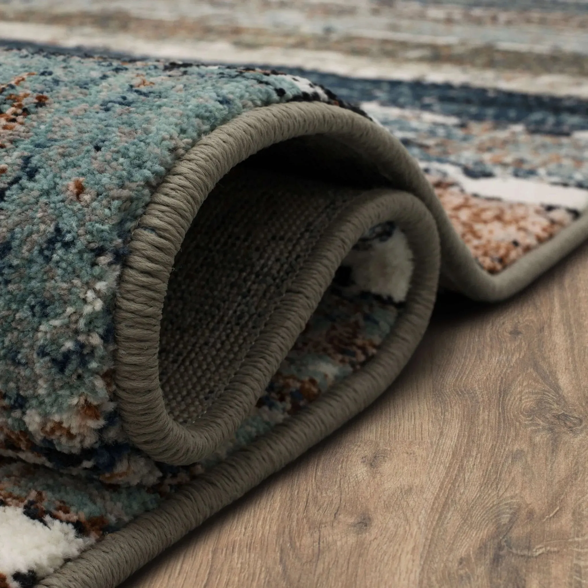 Epiphany 92204 60129 Colorful Waves Robin Egg Blue Rug
