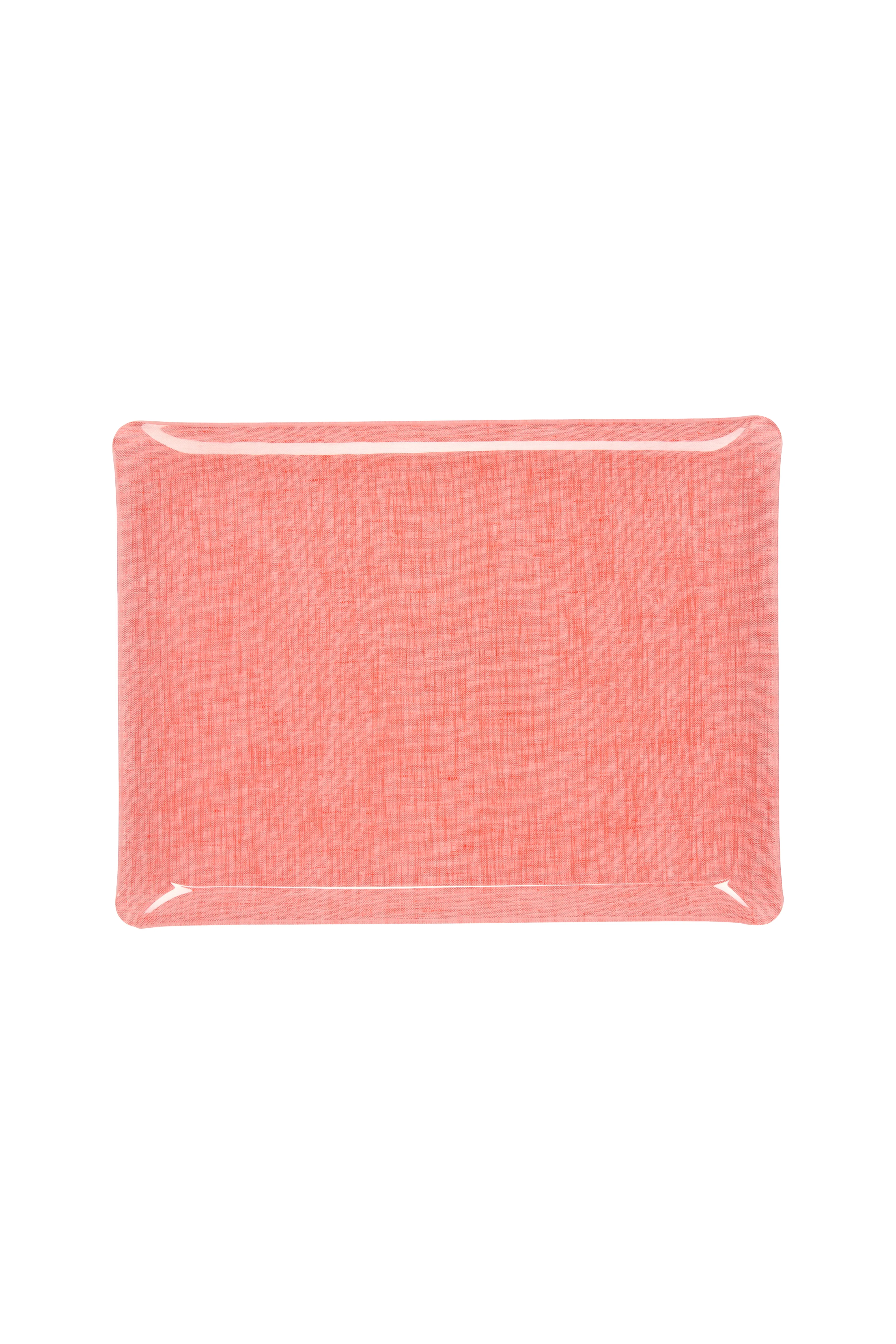 Fabric Tray Medium Coral