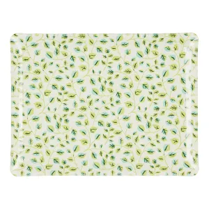 Fabric Tray Medium Swirl Leaf