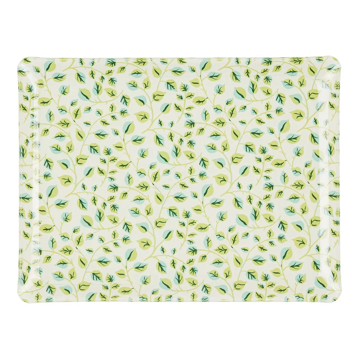 Fabric Tray Medium Swirl Leaf