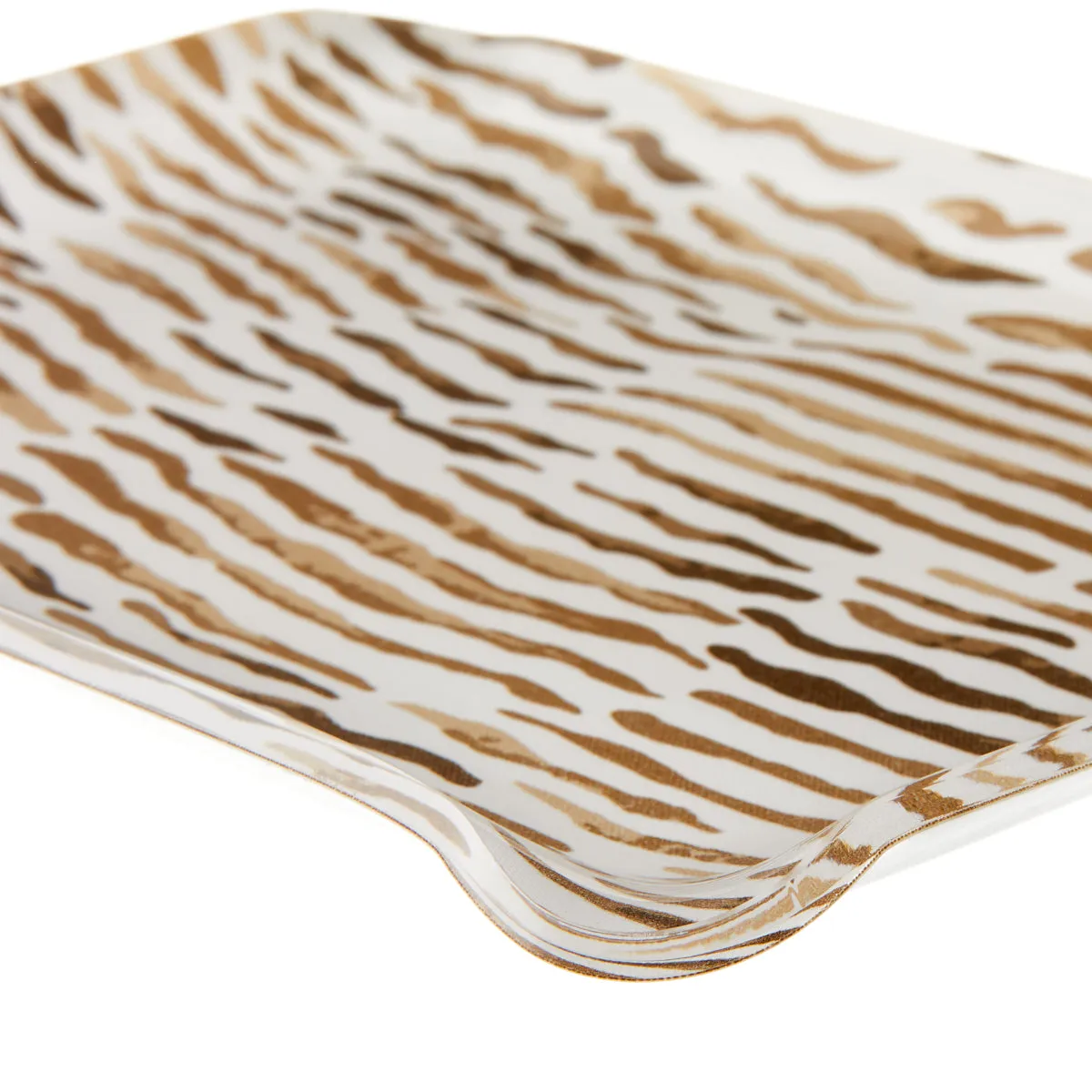 Fabric Tray Small Arles Chocolate