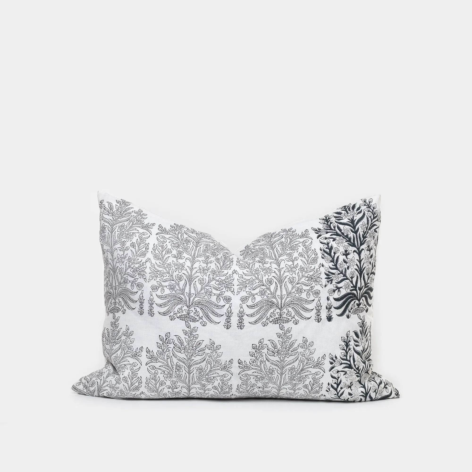 Fleur Gray Pillow 19" x 26"