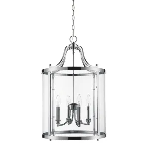 Four Light Pendant from the Payton CH Collection in Chrome Finish by Golden