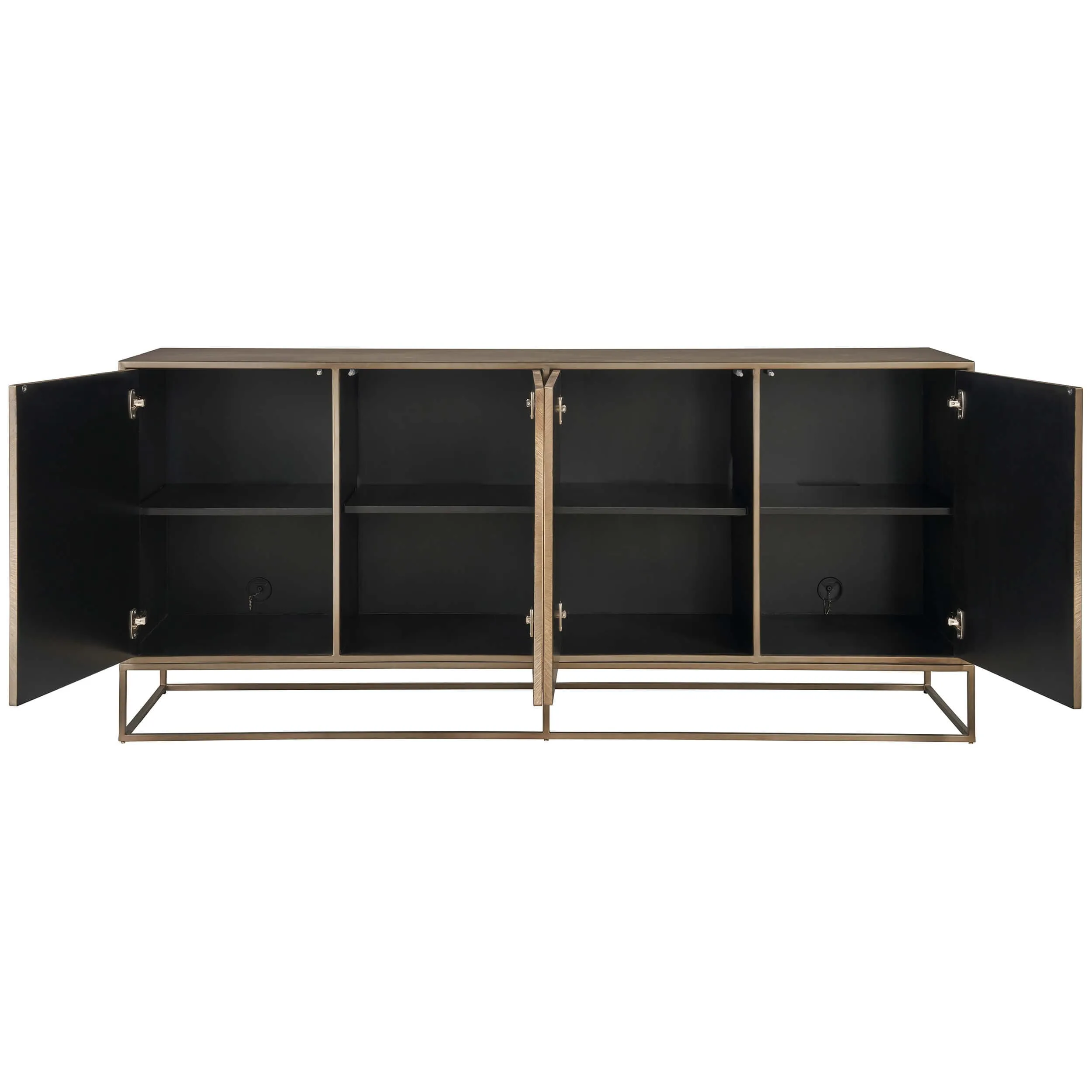 Fusion Credenza, Aged Brass