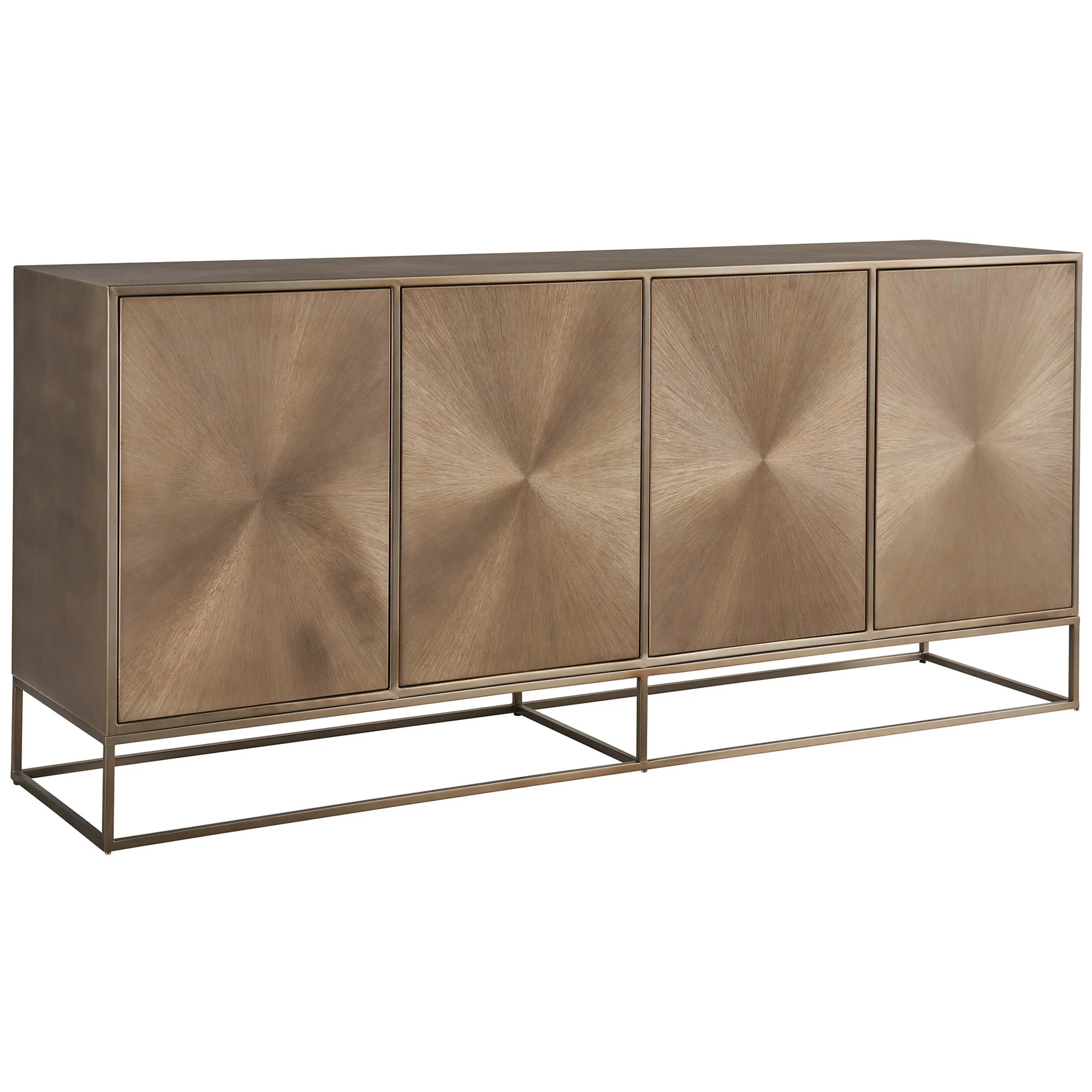 Fusion Credenza, Aged Brass