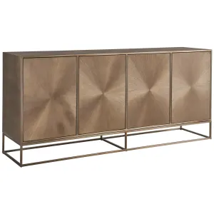 Fusion Credenza, Aged Brass