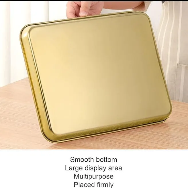 Gold Plated Stainless Steel Tray