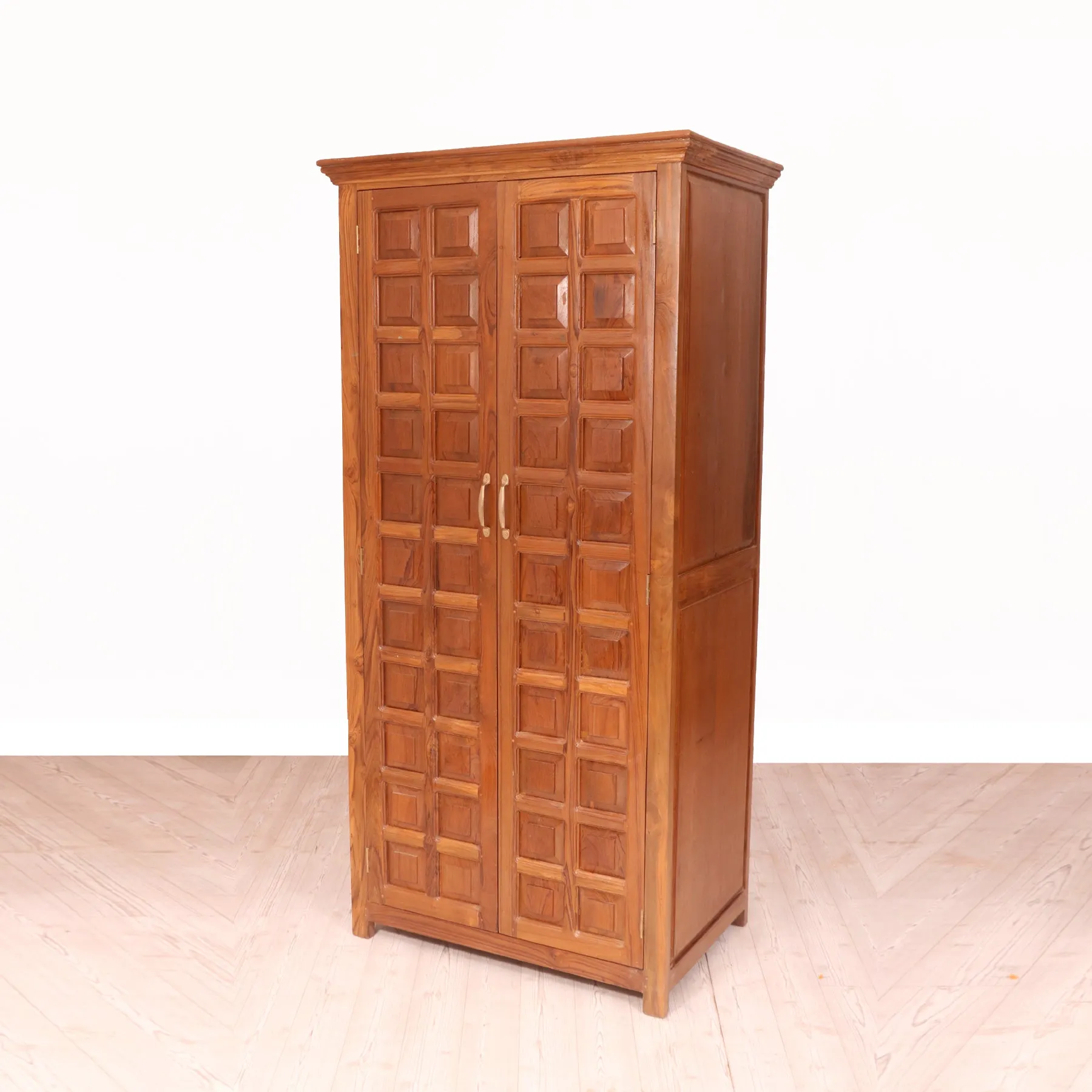 Grid Wooden Cupboard