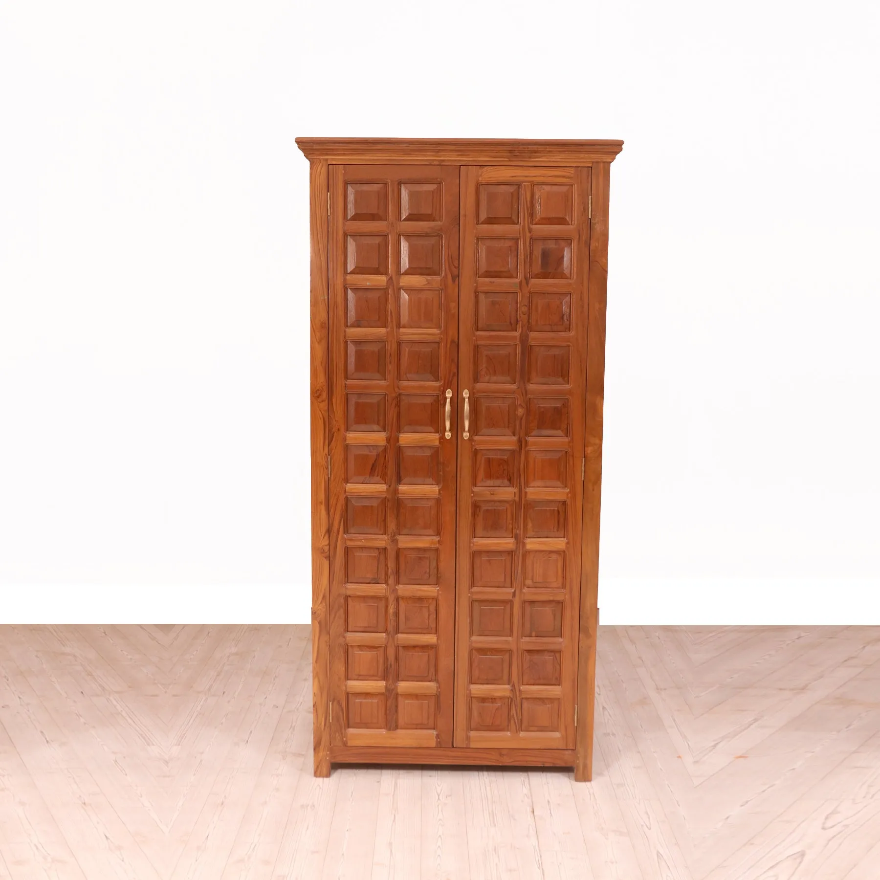 Grid Wooden Cupboard