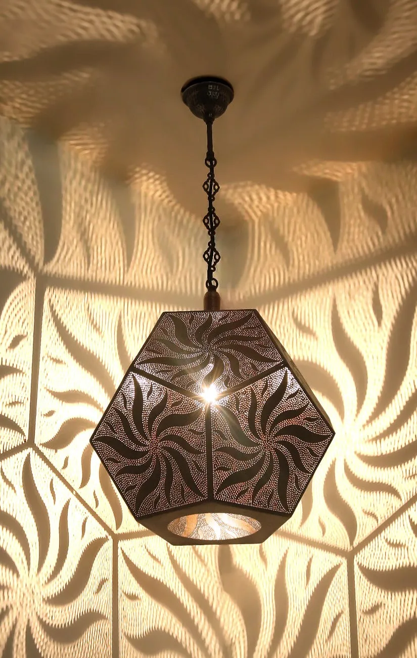 Hallway Lamp Moroccan Lantern Light Pattern Shadow