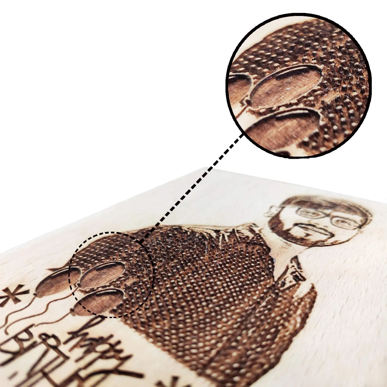 Incredible Gifts India Engraved Wooden Photo Plaque Birthday Gift For|Him|Her|Wife|Husband|Boys|Girls (7x4 inches, Beige)