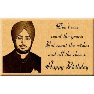 Incredible Gifts India Engraved Wooden Photo Plaque Birthday Gift For|Him|Her|Wife|Husband|Boys|Girls (7x4 inches, Beige)