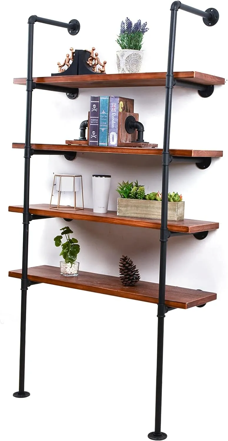 Industrial Iron Pipe DIY Shelf - 5 Tier