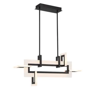Inizio 33 in. LED Chandelier Black Finish