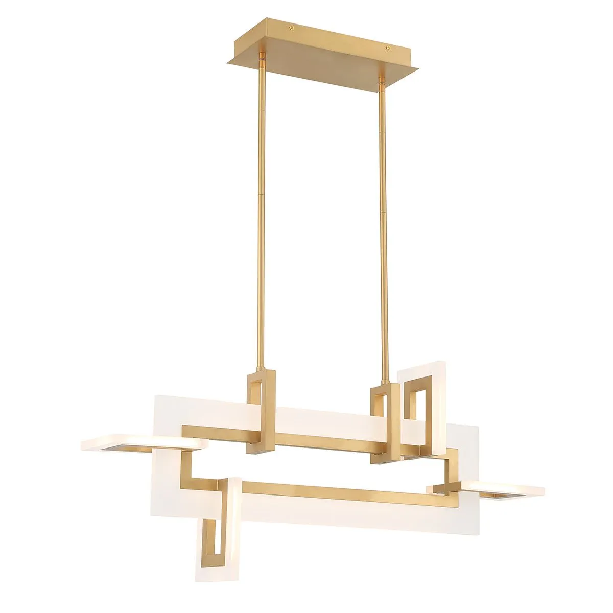 Inizio 33 in. LED Chandelier Gold Finish