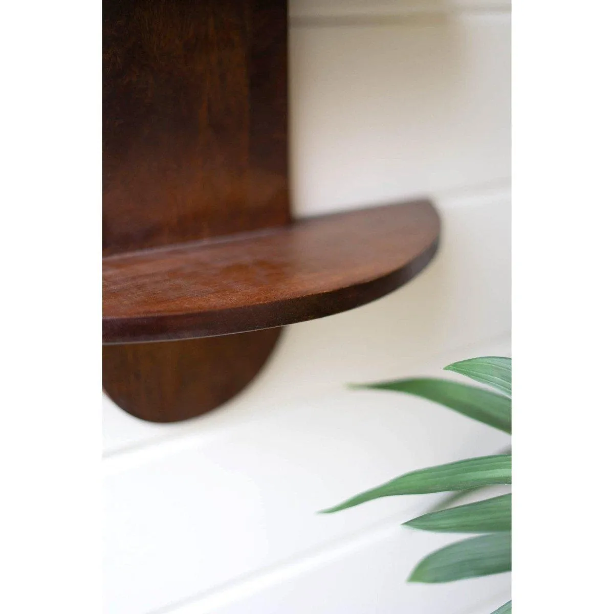 Kalalou - TRIPLE DEMI LUNE MANGO WOOD WALL SHELF - NRG1006