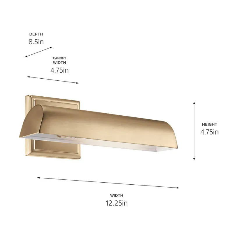 Kichler 52684 Carston 1-lt 12" LED Wall Sconce