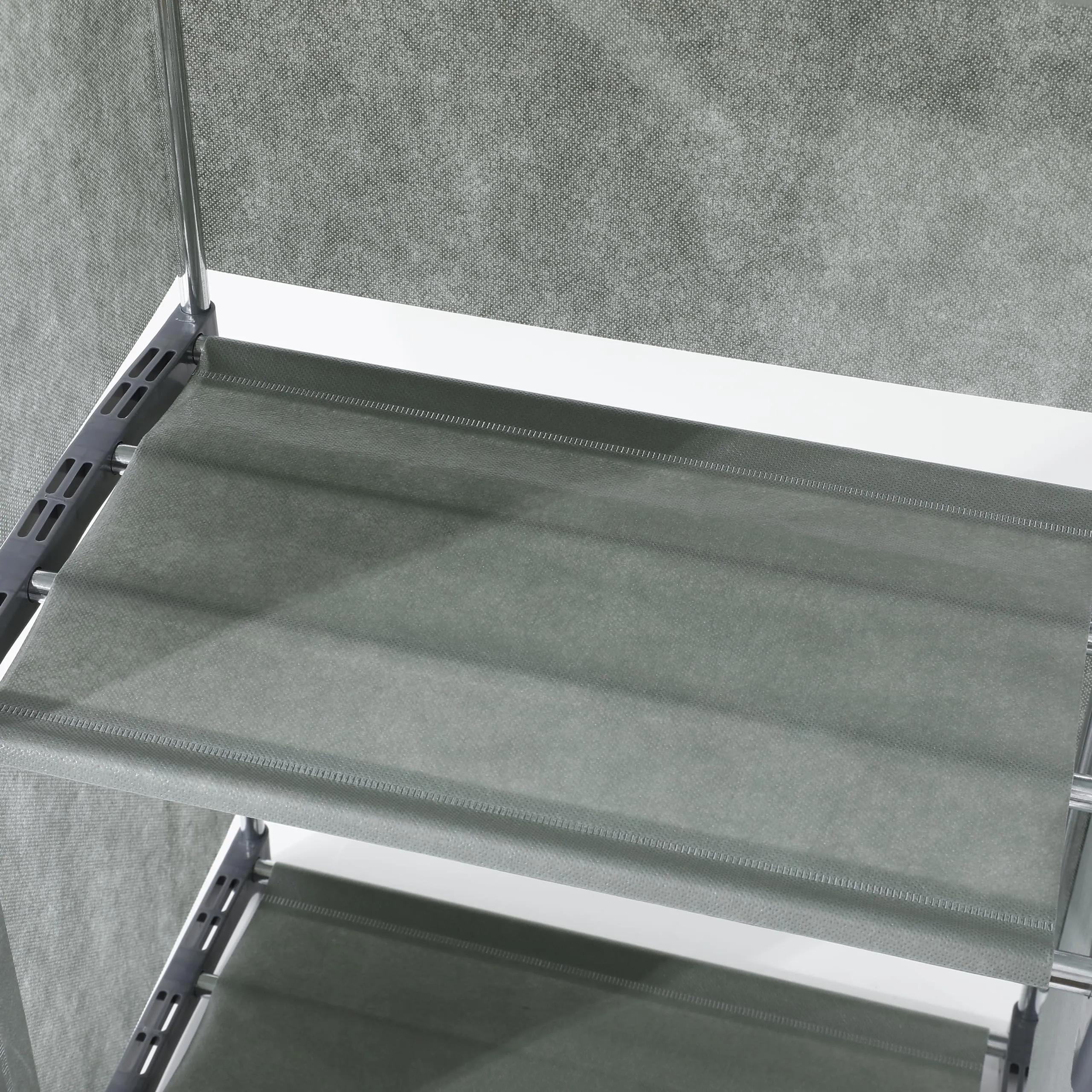 Kuber Industries (Pack of 6) 5 Layer Book Rack | Book Cabinet Shelves for Bedroom Office Living Room | Storage Shelve for Books Storage Organizer | Adjustable Shelf Rack | SJ05G | Grey