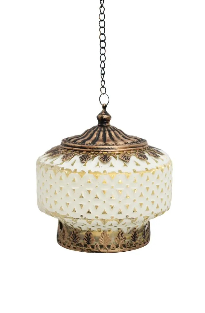 LED Lantern Squat White