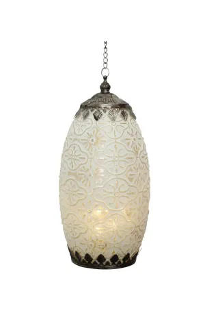 LED Lantern Tall White