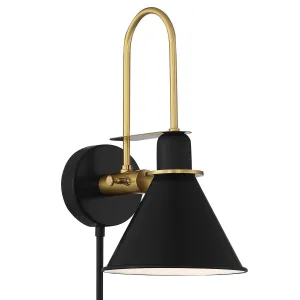Medford 1-Light Wall Mount in Matte Black