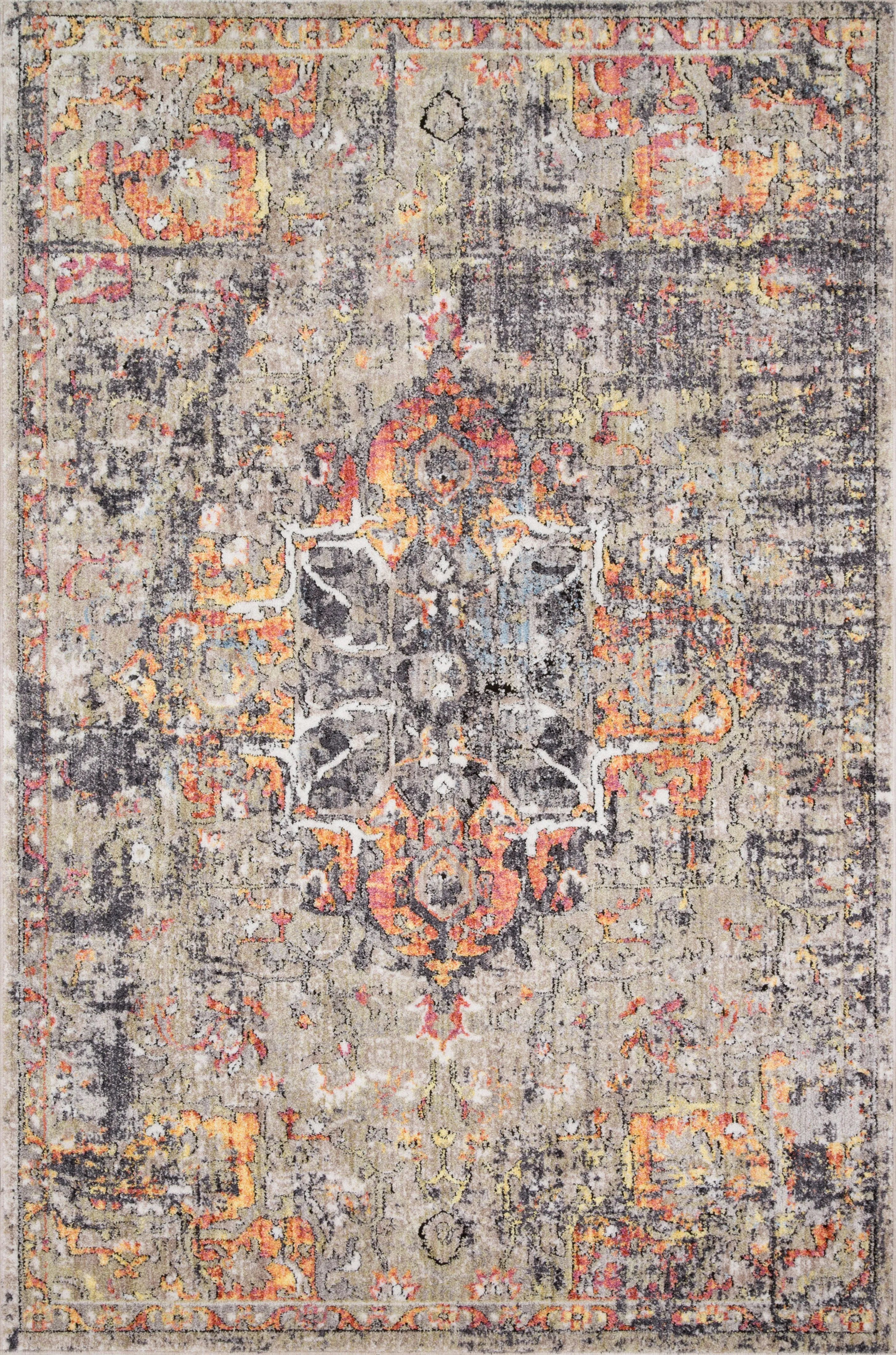 Medusa Rug in Taupe & Sunset