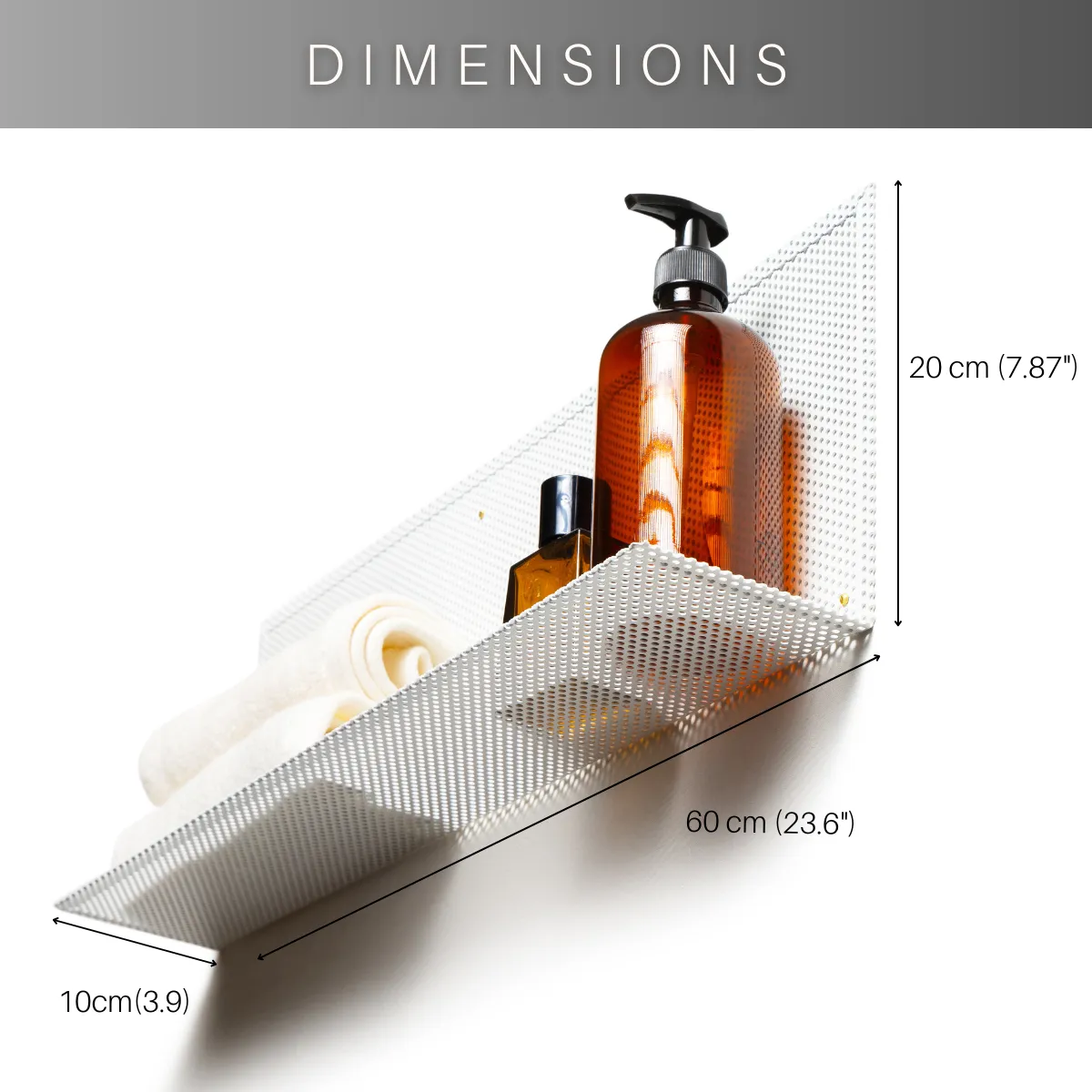Metal Wall Shelf Perforated Display