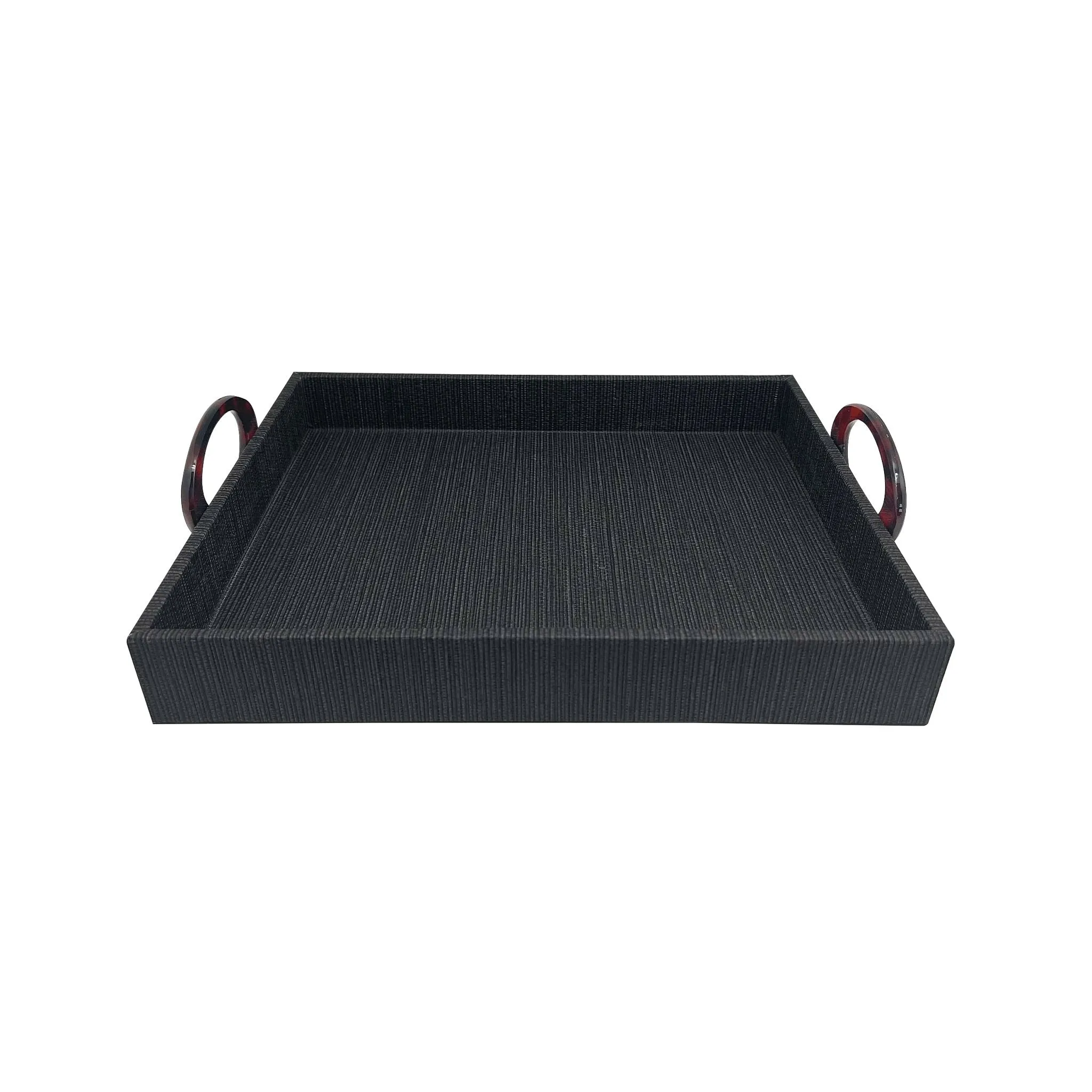 Midnight Tortoise Handled Small Tray