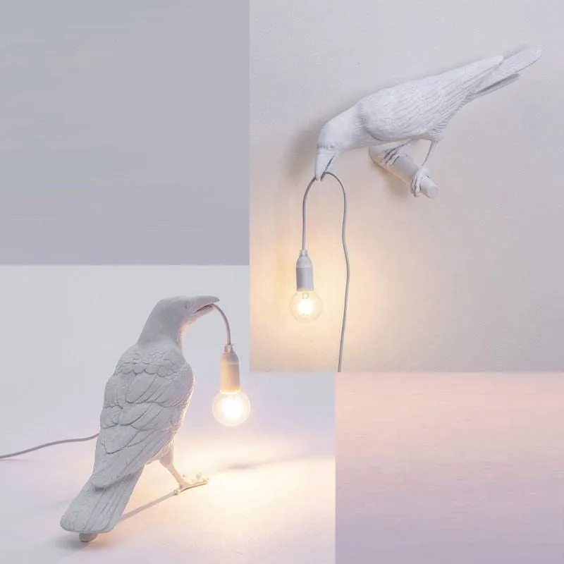 Modern Resin Bird Desk Lamp