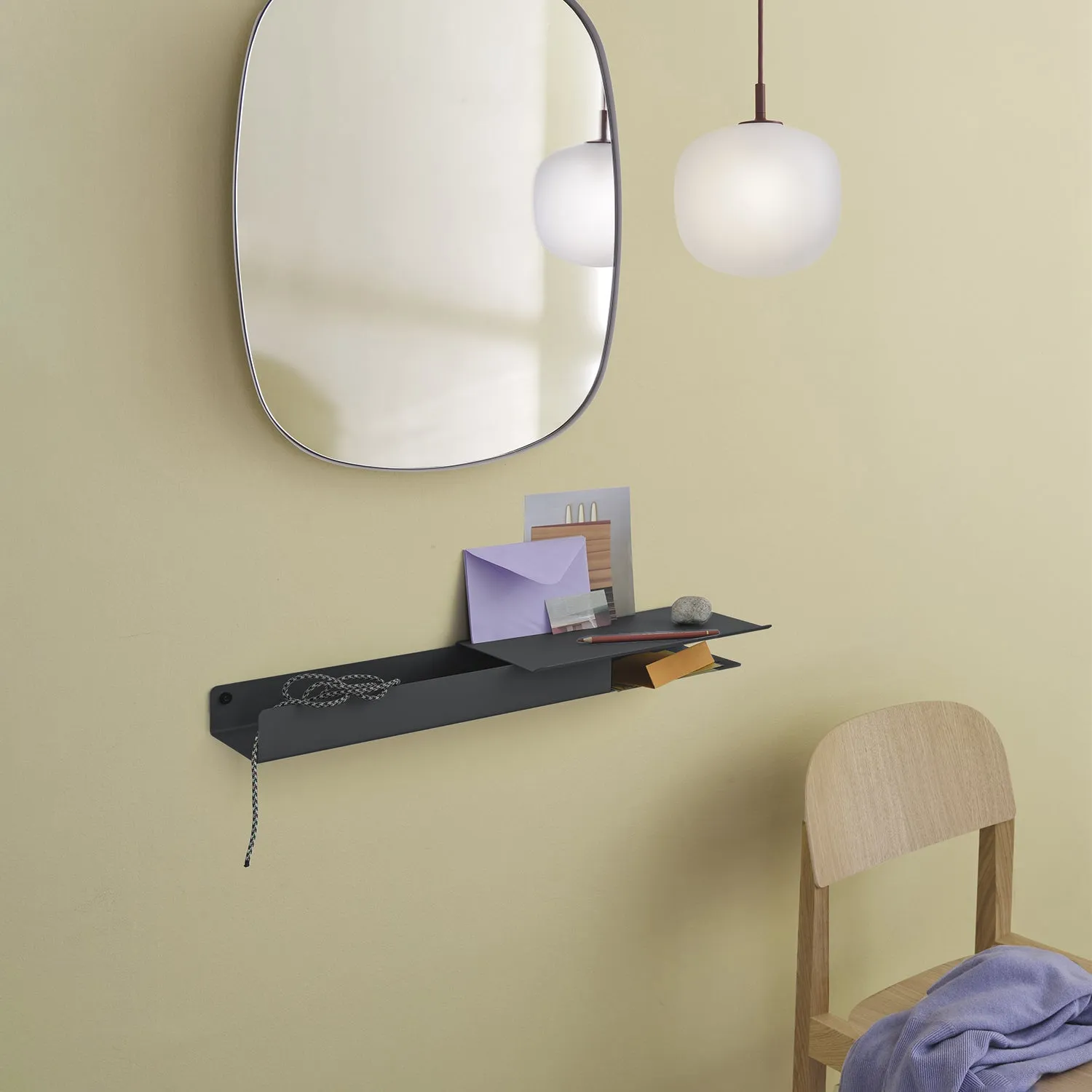 muuto | folded shelves | platform 62cm | black