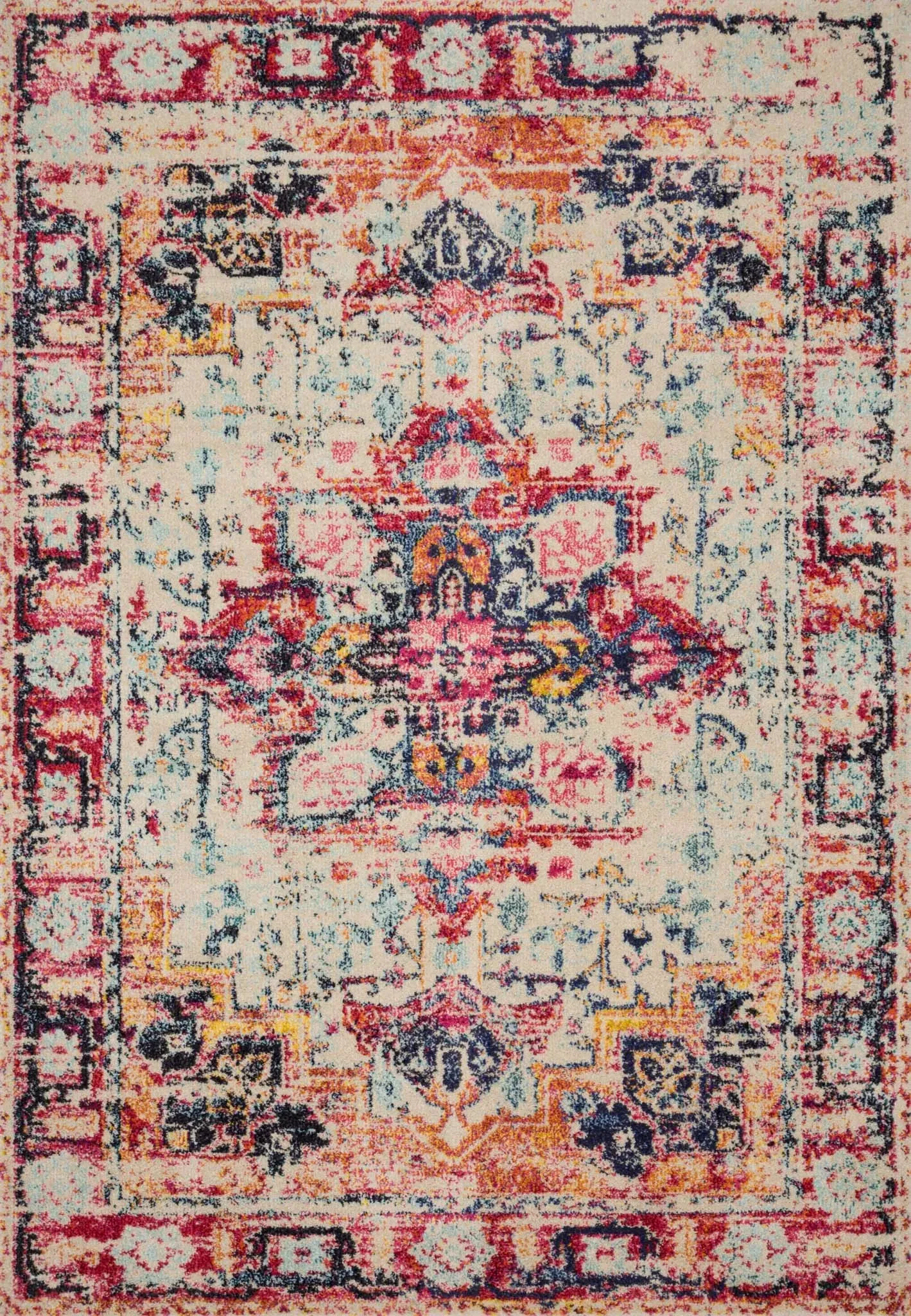 Nadia NN-02 Ivory/Fiesta Rug